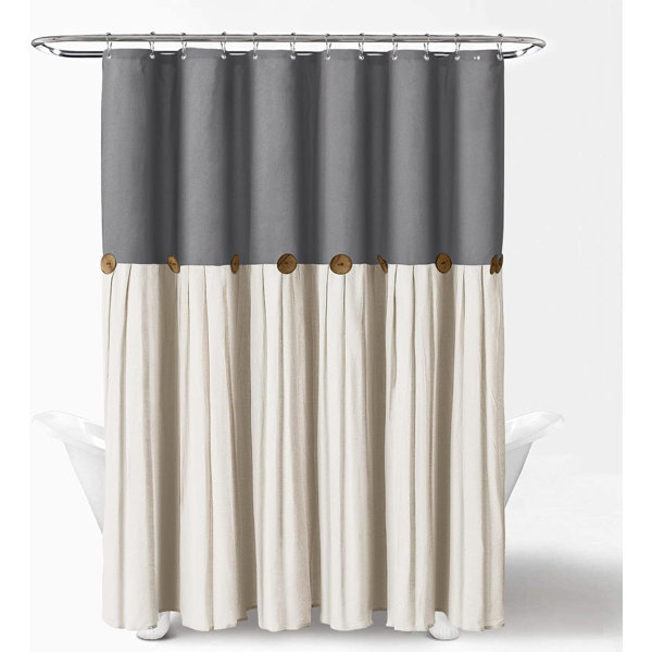 Rubbermaid Linen Ombre Shower Curtain with Hooks Included Wayfair